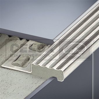 Stair nosing profile S Stainless steel